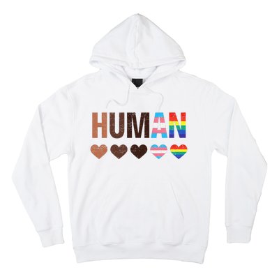 All Inclusive Hearts Blm Racial Justice Human Equality Top Hoodie