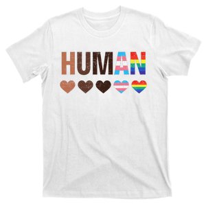 All Inclusive Hearts Blm Racial Justice Human Equality Top T-Shirt