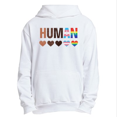 All Inclusive Hearts Blm Racial Justice Human Equality Top Urban Pullover Hoodie