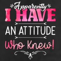 Apparently I Have An Attitude Who Knew Funny Sarcastic Gift Cool Comfort Performance Bucket Hat