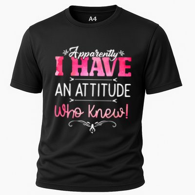 Apparently I Have An Attitude Who Knew Funny Sarcastic Gift Performance Shirt
