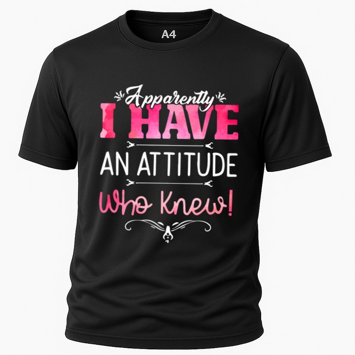 Apparently I Have An Attitude Who Knew Funny Sarcastic Gift Performance Shirt