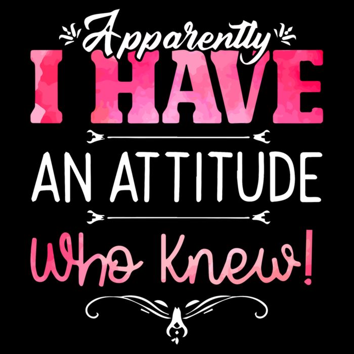 Apparently I Have An Attitude Who Knew Funny Sarcastic Gift Bucket Hat