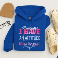 Apparently I Have An Attitude Who Knew Funny Sarcastic Gift Hoodie