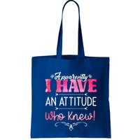 Apparently I Have An Attitude Who Knew Funny Sarcastic Gift Bag