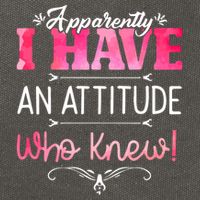 Apparently I Have An Attitude Who Knew Funny Sarcastic Gift Cotton Canvas Backpack