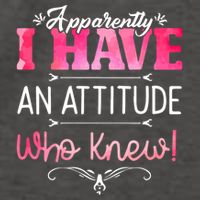 Apparently I Have An Attitude Who Knew Funny Sarcastic Gift Vector Backpack