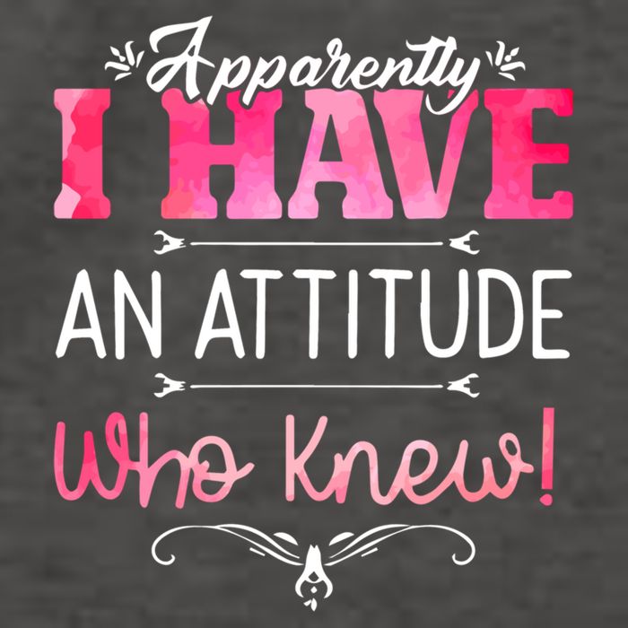 Apparently I Have An Attitude Who Knew Funny Sarcastic Gift Vector Backpack