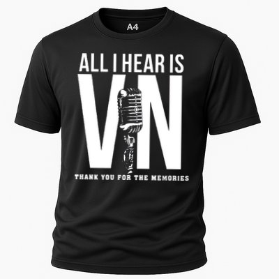 All I Hear Is Vin Scully Microphone Rest In Peace RIP Thank For The Memories Baseball Performance Shirt
