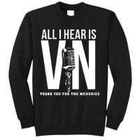 All I Hear Is Vin Scully Microphone Rest In Peace RIP Thank For The Memories Baseball Sweatshirt