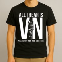 All I Hear Is Vin Scully Microphone Rest In Peace RIP Thank For The Memories Baseball T-Shirt