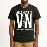 All I Hear Is Vin Scully Microphone Rest In Peace RIP Thank For The Memories Baseball Tall T-Shirt