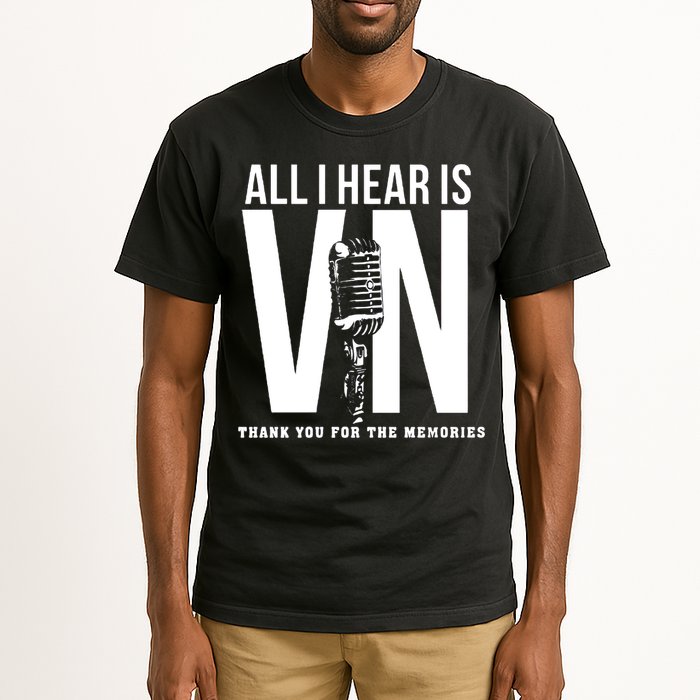 All I Hear Is Vin Scully Microphone Rest In Peace RIP Thank For The Memories Baseball Tall T-Shirt