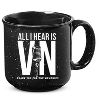 All I Hear Is Vin Scully Microphone Rest In Peace RIP Thank For The Memories Baseball 15oz Campfire Ceramic Mug
