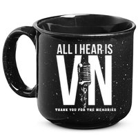 All I Hear Is Vin Scully Microphone Rest In Peace RIP Thank For The Memories Baseball 15oz Campfire Ceramic Mug