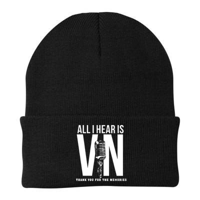 All I Hear Is Vin Scully Microphone Rest In Peace RIP Thank For The Memories Baseball Beanie