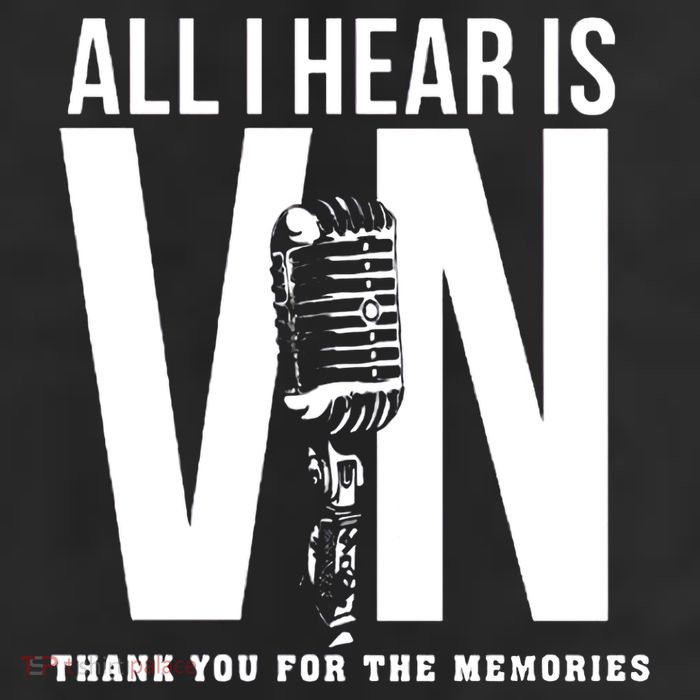 All I Hear Is Vin Scully Microphone Rest In Peace RIP Thank For The Memories Baseball Beanie