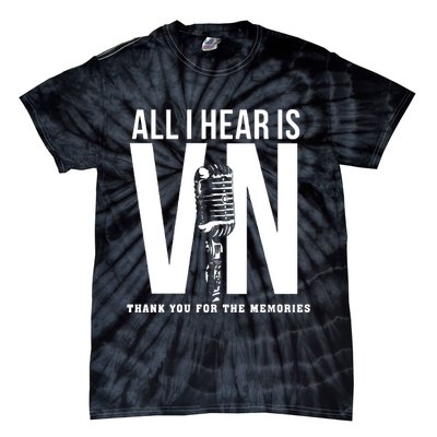 All I Hear Is Vin Scully Microphone Rest In Peace RIP Thank For The Memories Baseball Tie-Dye T-Shirt