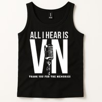 All I Hear Is Vin Scully Microphone Rest In Peace RIP Thank For The Memories Baseball Tank Top