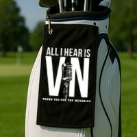 All I Hear Is Vin Scully Microphone Rest In Peace RIP Thank For The Memories Baseball Golf Towel