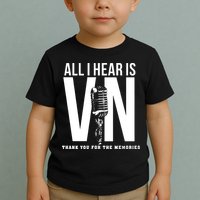 All I Hear Is Vin Scully Microphone Rest In Peace RIP Thank For The Memories Baseball Toddler T-Shirt