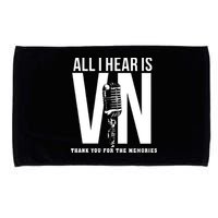 All I Hear Is Vin Scully Microphone Rest In Peace RIP Thank For The Memories Baseball Microfiber Hand Towel