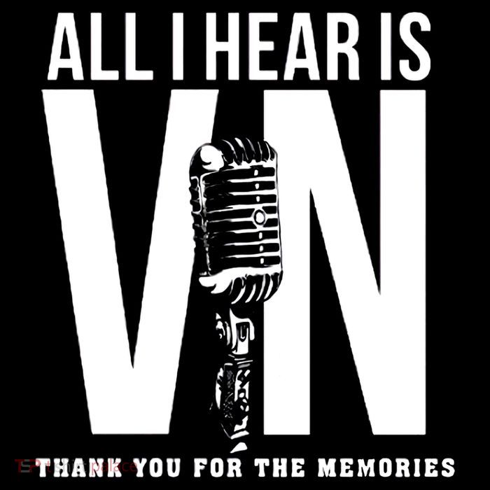 All I Hear Is Vin Scully Microphone Rest In Peace RIP Thank For The Memories Baseball Kids T-Shirt