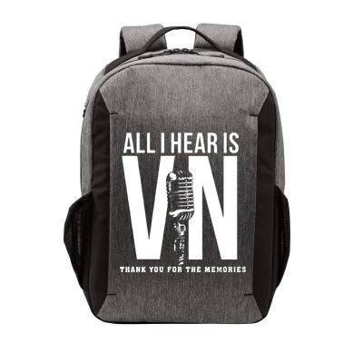 All I Hear Is Vin Scully Microphone Rest In Peace RIP Thank For The Memories Baseball Vector Backpack
