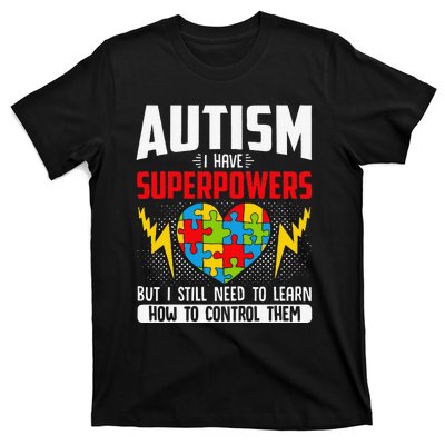 Autism I Have Superpowers Disabilities T-Shirt