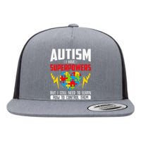 Autism I Have Superpowers Disabilities Flat Bill Trucker Hat