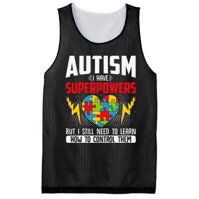 Autism I Have Superpowers Disabilities Mesh Reversible Basketball Jersey Tank