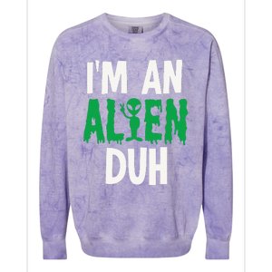 Alien Invasion Halloween Outfit Colorblast Crewneck Sweatshirt