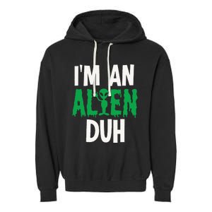 Alien Invasion Halloween Outfit Garment-Dyed Fleece Hoodie