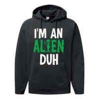 Alien Invasion Halloween Outfit Performance Fleece Hoodie