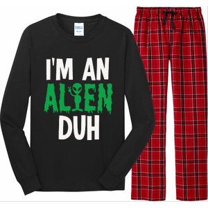 Alien Invasion Halloween Outfit Long Sleeve Pajama Set