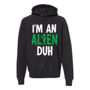 Alien Invasion Halloween Outfit Premium Hoodie