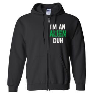 Alien Invasion Halloween Outfit Full Zip Hoodie