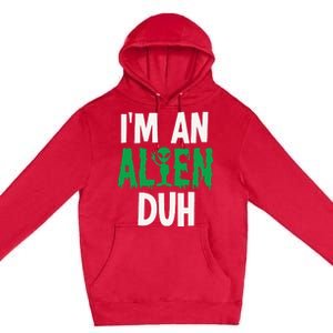 Alien Invasion Halloween Outfit Premium Pullover Hoodie