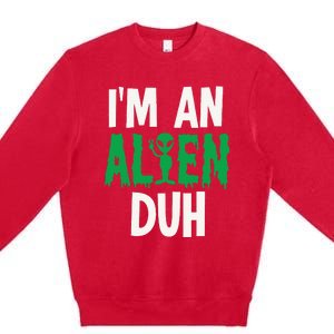 Alien Invasion Halloween Outfit Premium Crewneck Sweatshirt