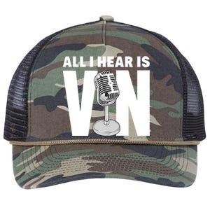 All I Hear Is Vin Retro Rope Trucker Hat Cap