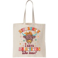 Apparently I Have An Attitude Funny Cow Lover Sarcasm Groovy Bag