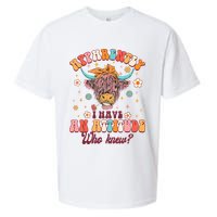 Apparently I Have An Attitude Funny Cow Lover Sarcasm Groovy Sueded Cloud Jersey T-Shirt