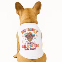 Apparently I Have An Attitude Funny Cow Lover Sarcasm Groovy Doggie Tank