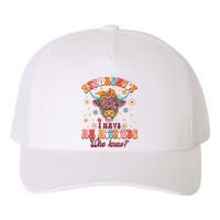 Apparently I Have An Attitude Funny Cow Lover Sarcasm Groovy Yupoong Adult 5-Panel Trucker Hat