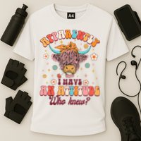 Apparently I Have An Attitude Funny Cow Lover Sarcasm Groovy Performance Shirt