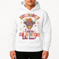 Apparently I Have An Attitude Funny Cow Lover Sarcasm Groovy Hoodie