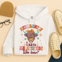 Apparently I Have An Attitude Funny Cow Lover Sarcasm Groovy Hoodie