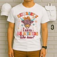 Apparently I Have An Attitude Funny Cow Lover Sarcasm Groovy T-Shirt