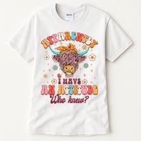 Apparently I Have An Attitude Funny Cow Lover Sarcasm Groovy Tall T-Shirt