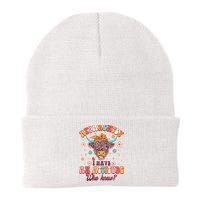 Apparently I Have An Attitude Funny Cow Lover Sarcasm Groovy Beanie